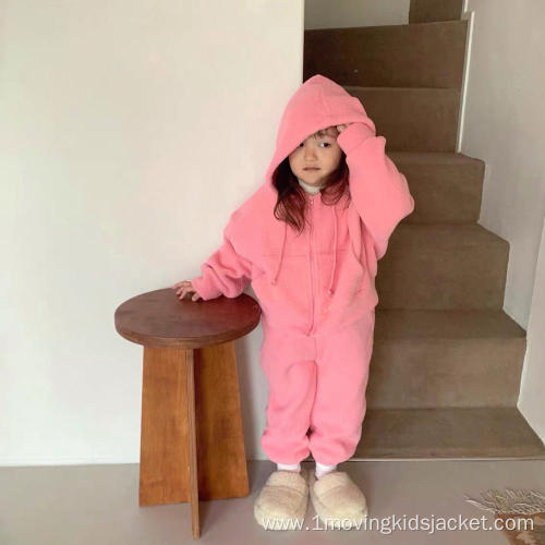 Children's Fleece Hooded Sweater Suit